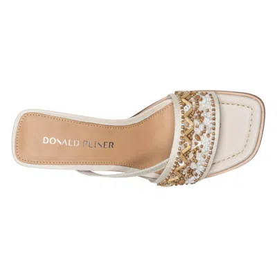 Donald Pliner Women Dhora Natural White Beaded Dress