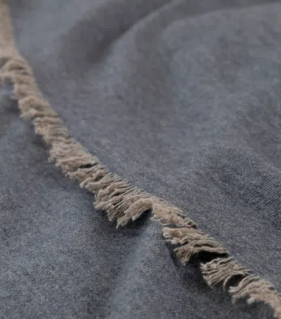Frette Wool-blend Lightness Blanket In Blue