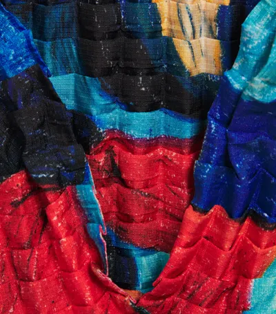 Petit Pli Patterned Versatile Top In Multi