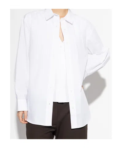 Samsoe & Samsoe Samoon Tie-detail Shirt In White