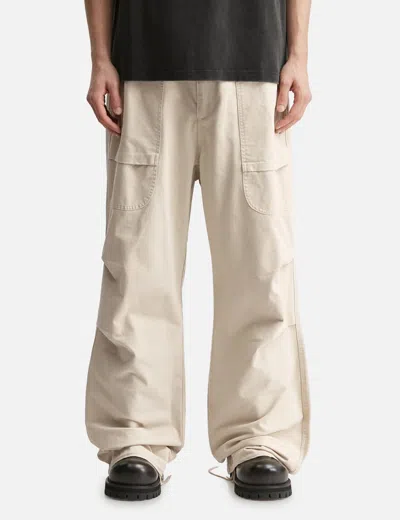 Entire Studios Barren Drawstring Cargo Pants In White