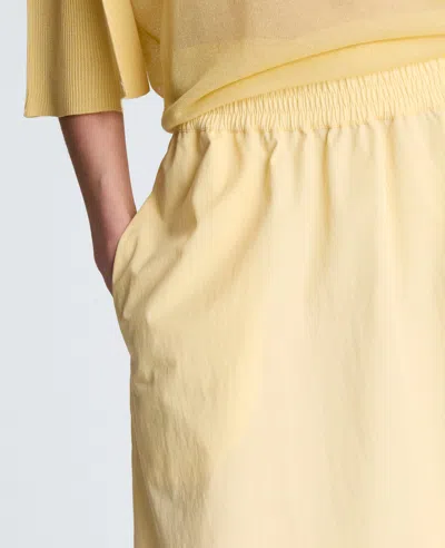 Kenneth Cole Pull On Maxi Skirt With Side Slits In Yellow