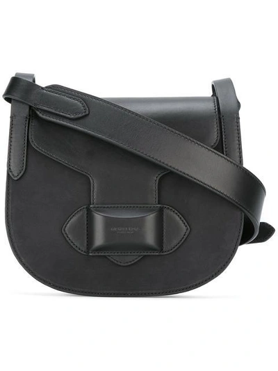 Shop Michael Kors Saddle Crossbody Bag In Black