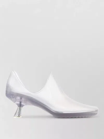 Loewe Emily Aqua Bootie 45 In Rubber With Multicolor Socks Pumps White