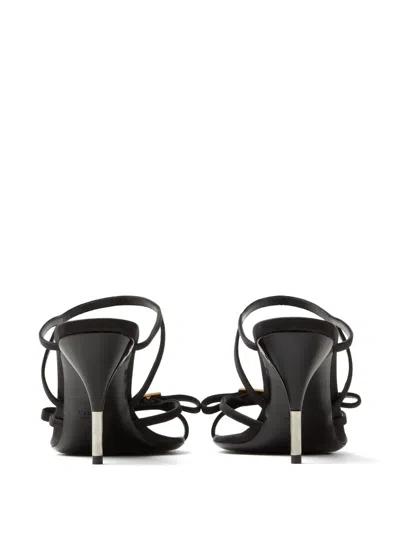 Versace Hardware Strap Mules In Black