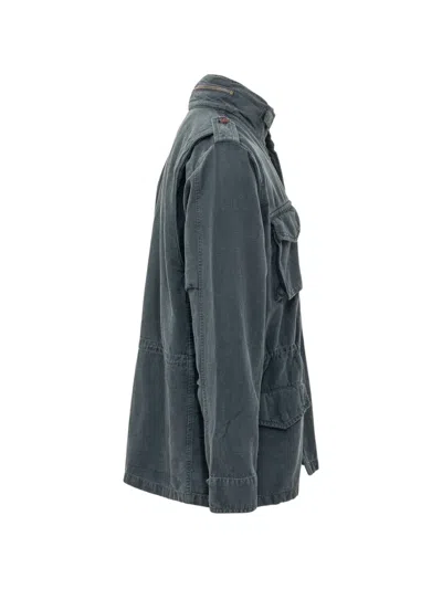 Bl'ker Multi-pocket Field Jacket In Blue
