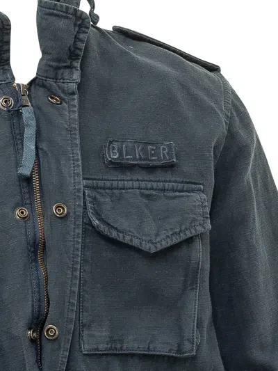 Bl'ker Multi-pocket Field Jacket In Blue