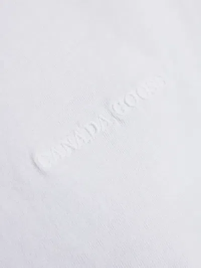 Canada Goose Embossed-logo T-shirt In White