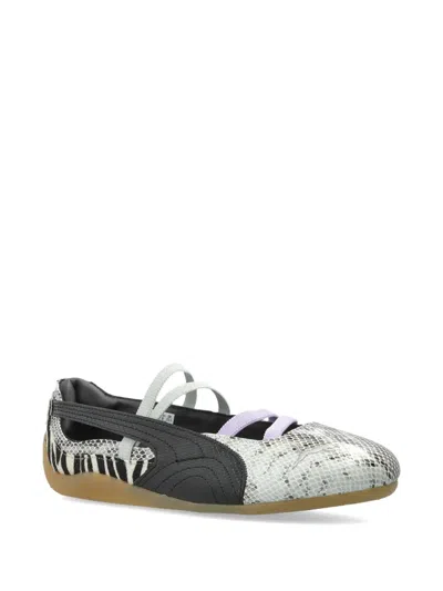 Puma Speedcat Ballet Snakeskin-effect Zebra-print Sneakers In Multi