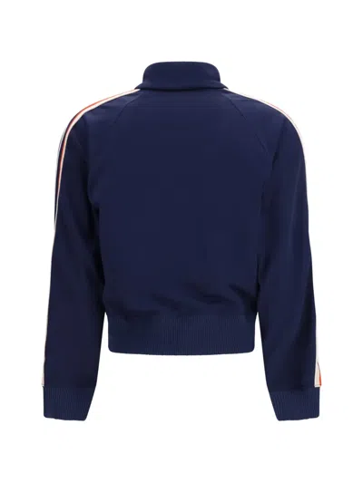 Fiorucci Cropped With Angels Patch Sweatshirt In Blue