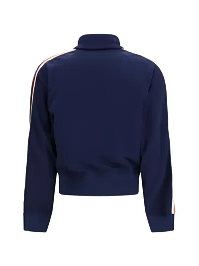 Fiorucci Cropped With Angels Patch Sweatshirt In Blue