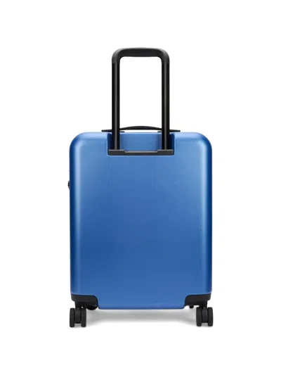 K-way Debossed-logo Suitcase In Blue