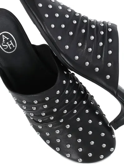 Ash Eloise Mules In Black
