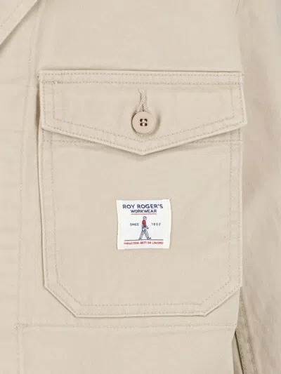 Roy Rogers Logo-patch Jacket In Neutral