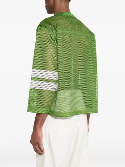 Stussy Logo-print Mesh T-shirt In Multi
