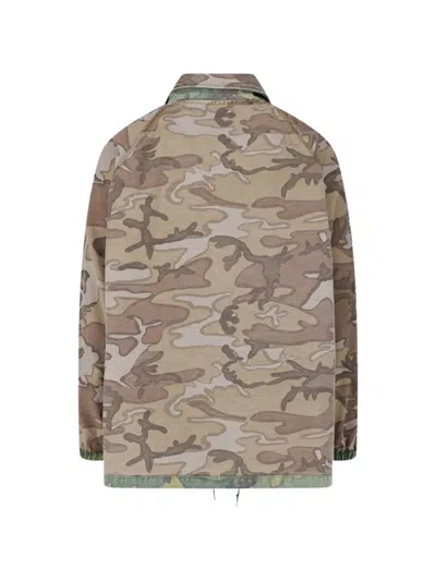 Needles Reversible Camouflage-pattern Jacket In Green