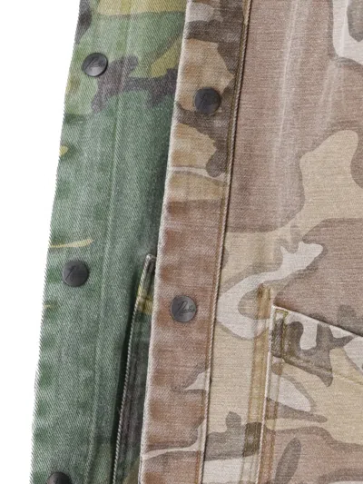 Needles Reversible Camouflage-pattern Jacket In Green