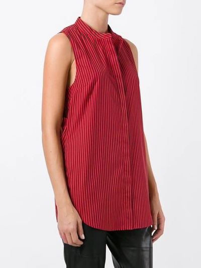 Shop 3.1 Phillip Lim / フィリップ リム Knotted Back Striped Top In Red