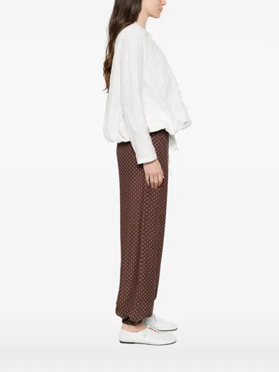Apuntob Drawstring-hem Jacket In White