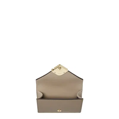 Fendi Diamonds Medium Two-color Wallet In Gray