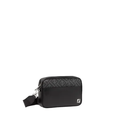 Fendi Adjustable Detachable Shoulder Strap Camera Case In Black