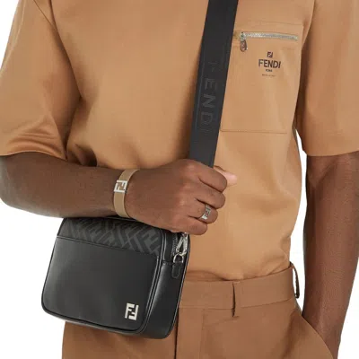 Fendi Adjustable Detachable Shoulder Strap Camera Case In Black