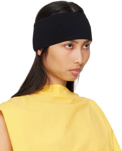 Totême Compact Knit Headband In Black