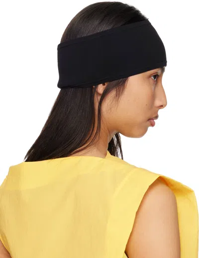 Totême Compact Knit Headband In Black
