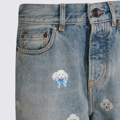 Fiorucci Jeans Blu E Verdi In Multi