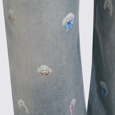 Fiorucci Jeans Blu E Verdi In Multi