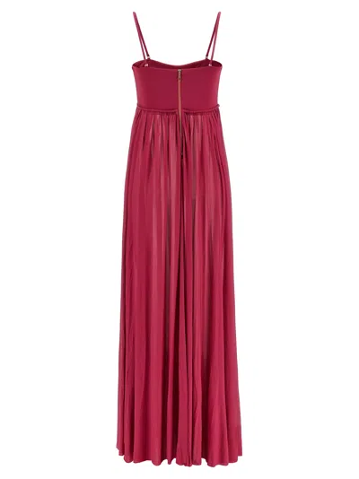 Zimmermann Strapless Gathered Jersey Gown In Pink