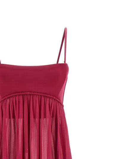 Zimmermann Strapless Gathered Jersey Gown In Pink