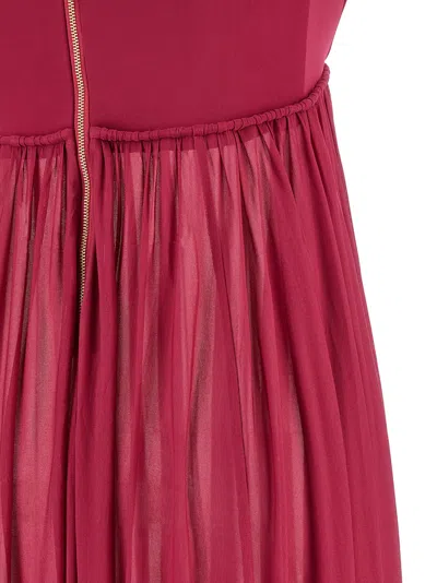 Zimmermann Strapless Gathered Jersey Gown In Pink