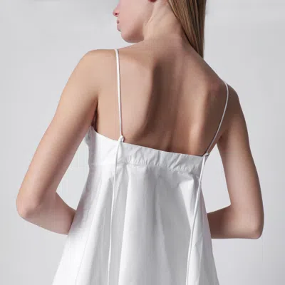 Rohe Optical White Peplum Bustier In White