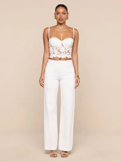 L'agence Sonya Bustier In White