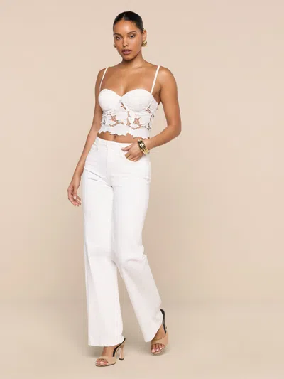 L'agence Sonya Bustier In White