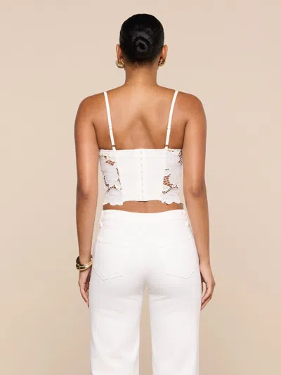 L'agence Sonya Bustier In White