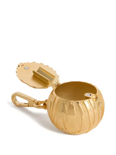 Pucci Ashtray Keychain In Gold