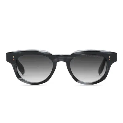 Dita Radihacker Gradient Tint Sunglasses With Bold Thick Frame In Black