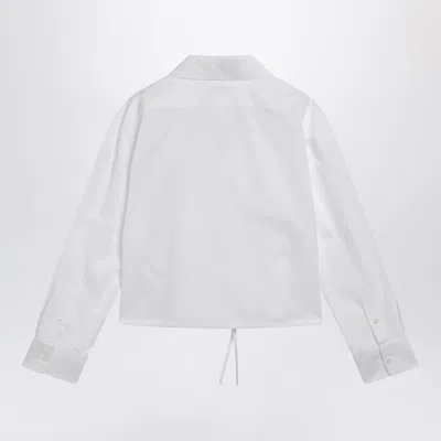 Givenchy White Short Poplin Shirt In White