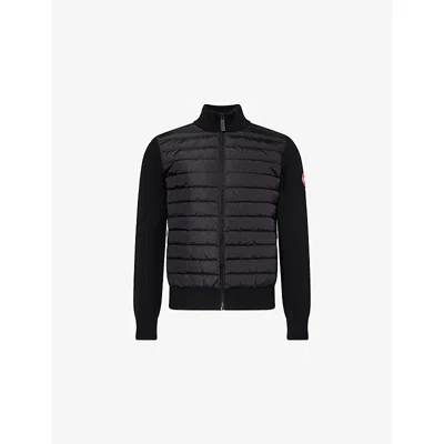 Canada Goose Down-merino Wool Hybridge Puffer Jacket In Black