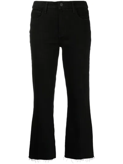 L'agence Black Flared Jeans In Black