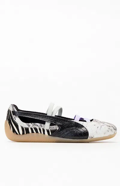 Puma Speedcat Ballet Snakeskin-effect Zebra-print Sneakers In Multi