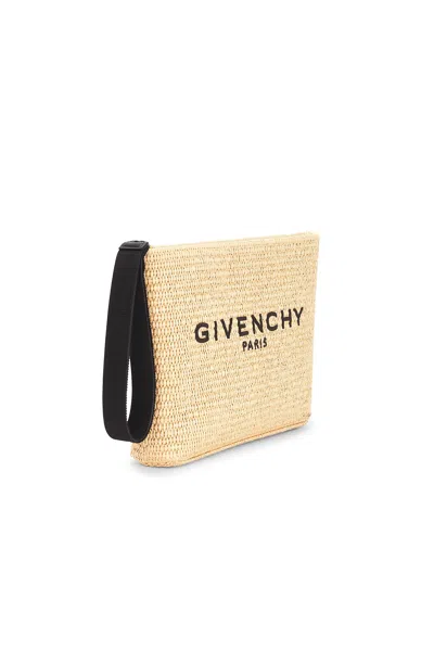 Givenchy Logo Pouch In Brown