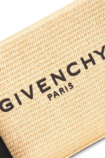 Givenchy Logo Pouch In Brown