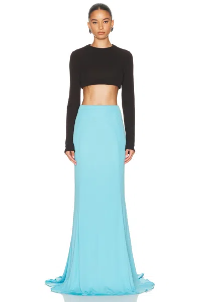 Tom Ford Backless Cropped Top In Brown