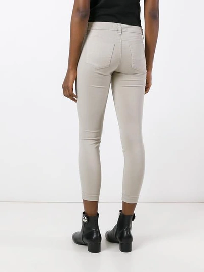 Shop J Brand Skinny Cropped Jeans - Neutrals