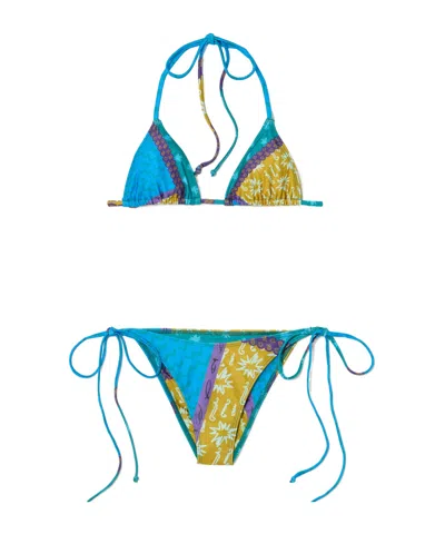 Donde Esteban Estrellitas Printed Bikini In Multi