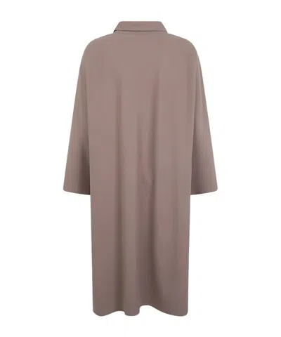 Herno Single-breasted Coat In Gray