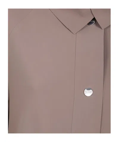 Herno Single-breasted Coat In Gray